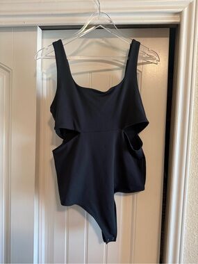 Abercrombie & Finch Black Cutout One-Piece Bodysuit